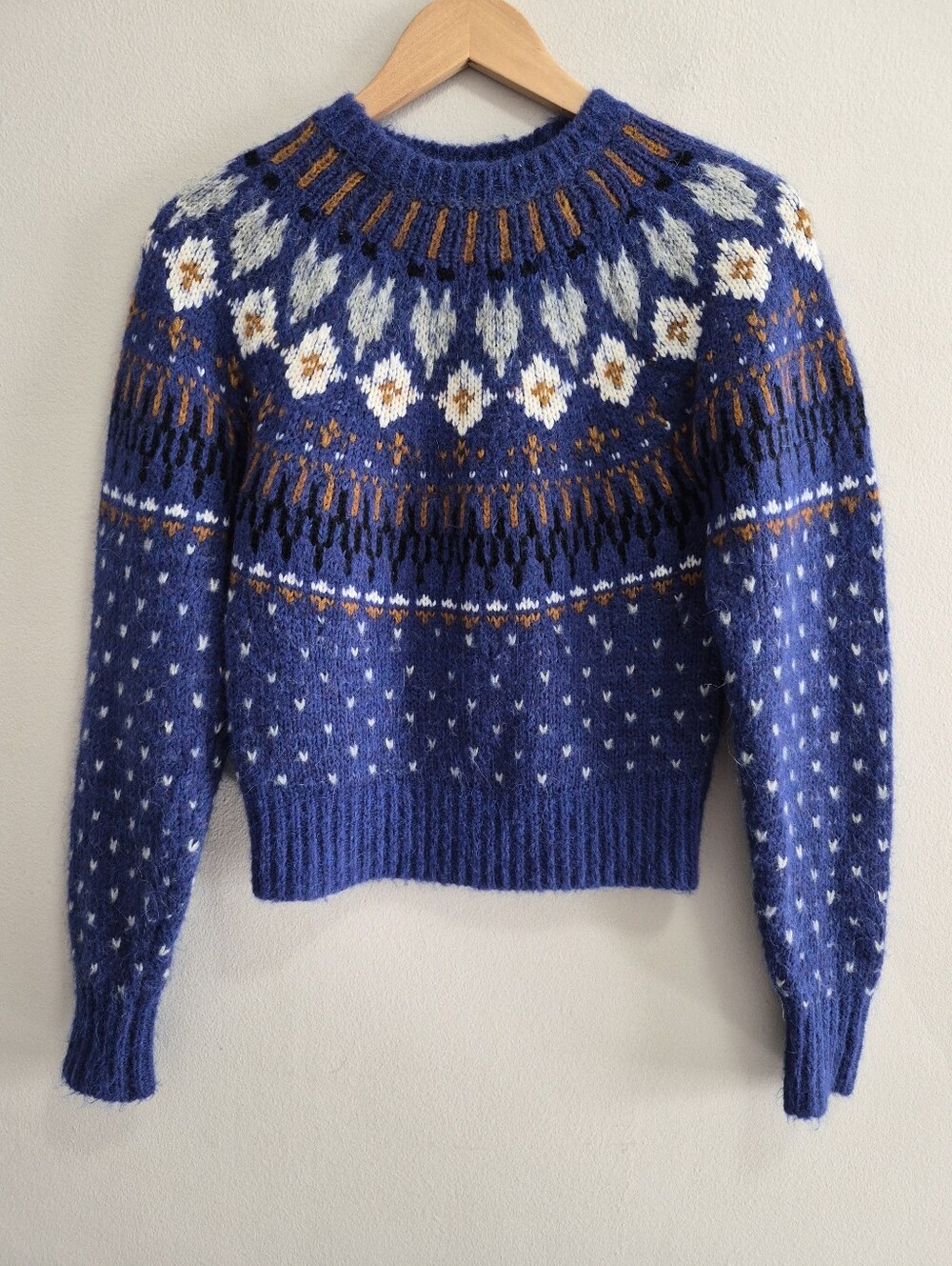Rag & Bone Fran Fair Isle Alpaca Wool Blend Sweater Size XS - Picture 1 of 7
